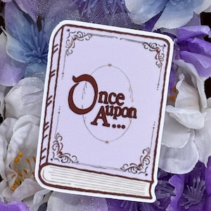 Once Upon a Vintage Fairytale Fantasy Book Vinyl Sticker | Fantasy Reader | Bookish Sticker | Kindle Decor