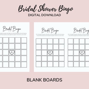 Bingo de despedida de soltera, tarjetas de bingo de despedida de soltera imprimibles, juego de despedida de soltera, despedida de soltera simple, bingo nupcial minimalista