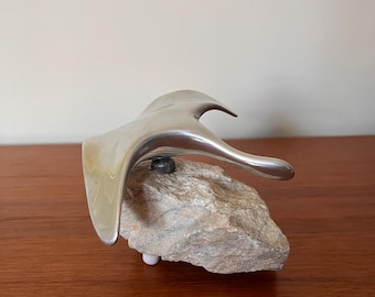 Hoselton Canada Signed Aluminum Sculpture Flying Goose - Etsy