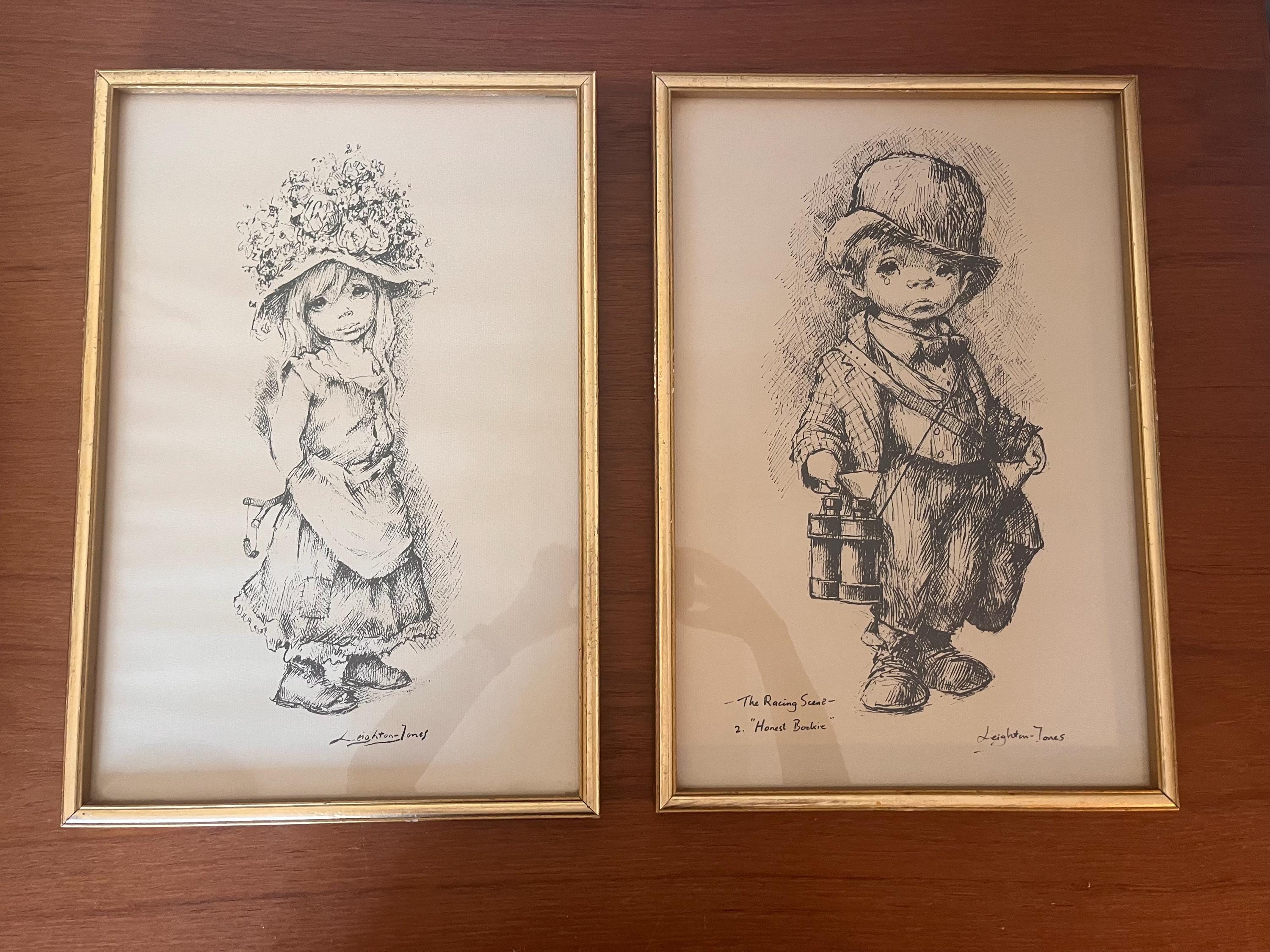 Barry Leighton Jones Lithographs: Mid Century Framed Wall Art - Etsy