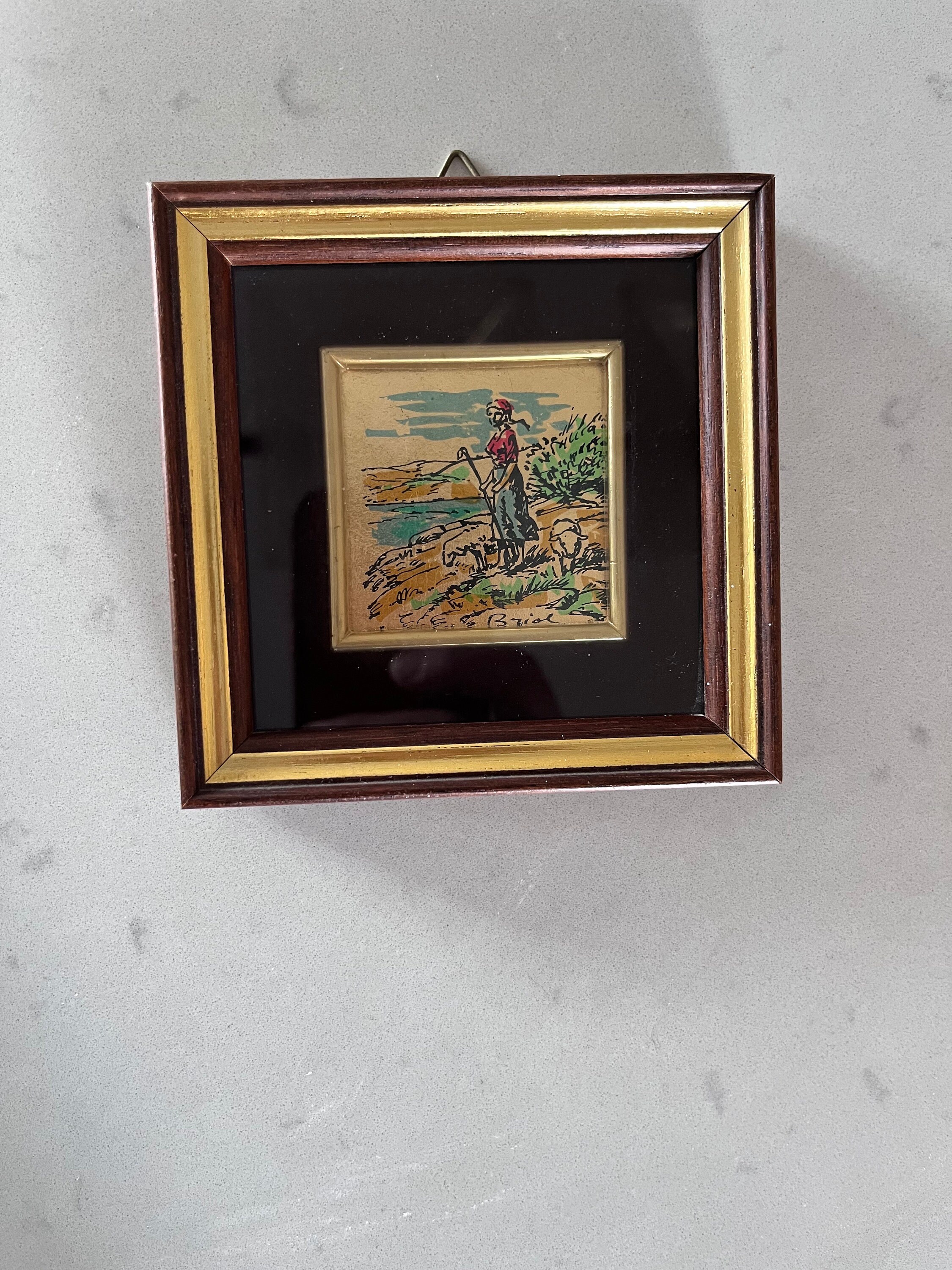 Italian Gold Leaf Wall Art - Chromolithograph - Foglia Oro