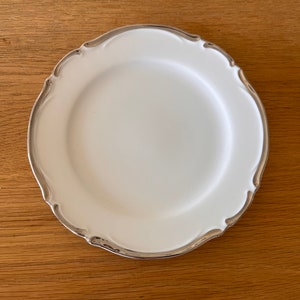 Harmony House - Sterling Pattern - Bread and Butter Plate - Fine China - Made in Japan - Platinum Trim - Dinnerware - 1960s