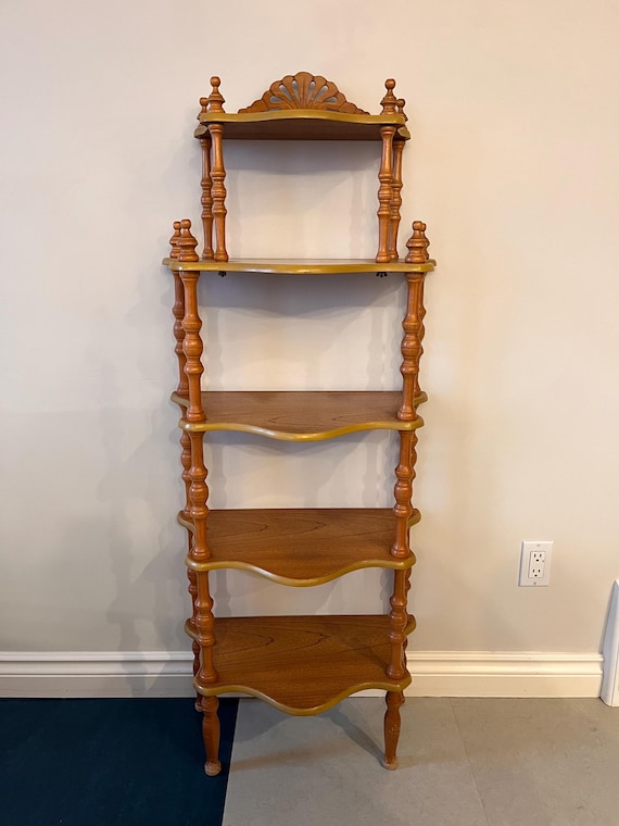 Vintage Victorian Etagere Bookcase: 5-shelf Curio Display - Etsy