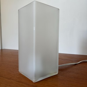 Ikea Grönö Eisglas Tischlampe Rechteckig Prisma - Vintage IKEA