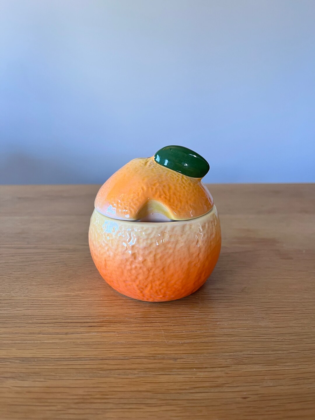 Vintage Orange Marmalade Pot Quirky Orange Shaped Majolica Etsy