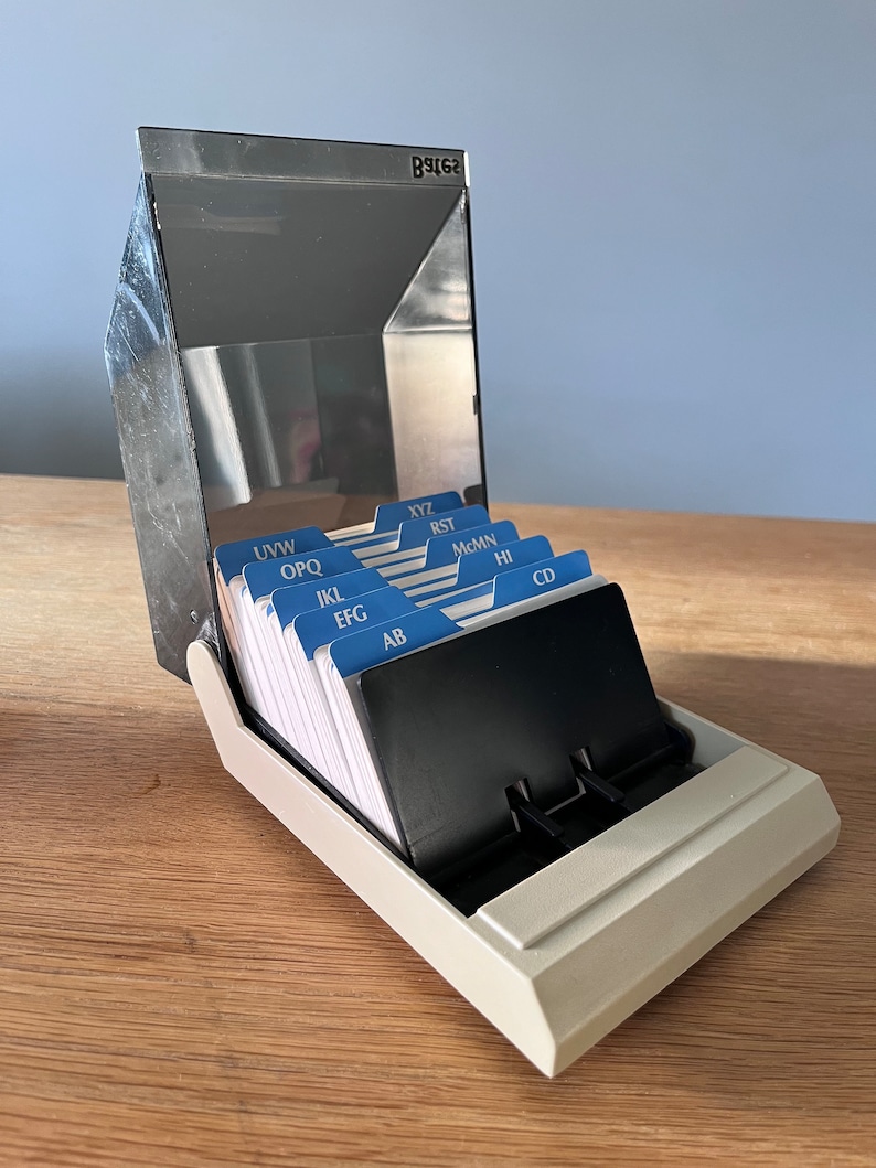 Vintage Bates Covered Vue Address File - Model CVF 250 - Contacts ...