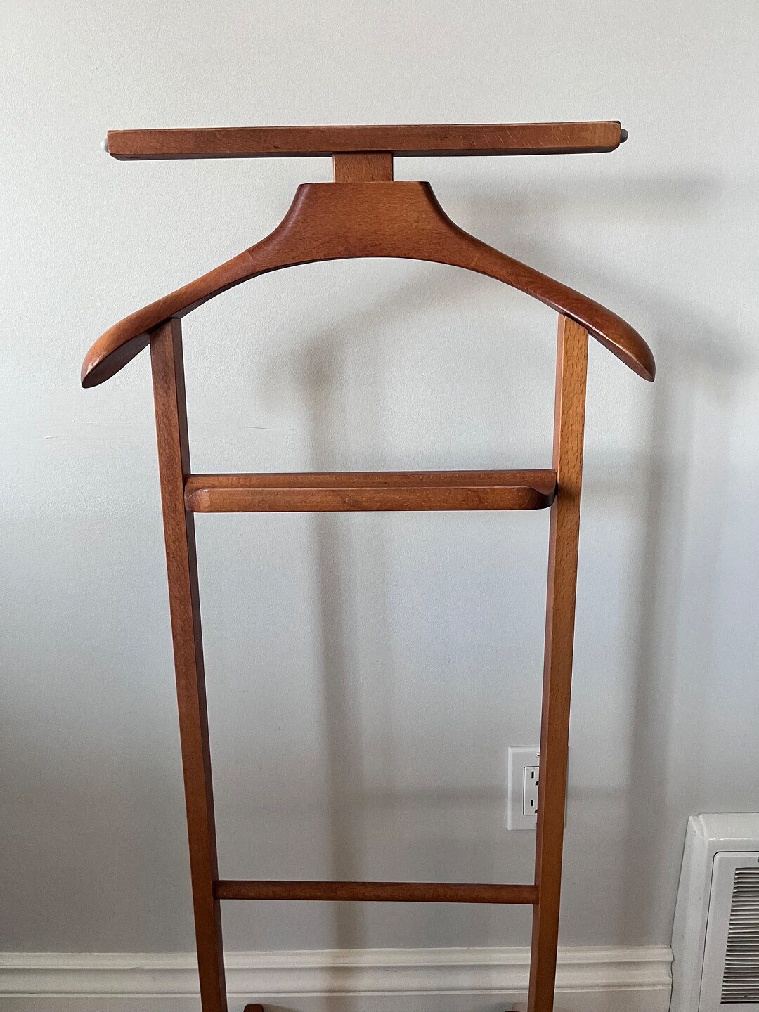 MCM Valet Stand Vintage Butler 1960s Gentlemen's Dressing Stand Coasters 1960s Clothing Standing