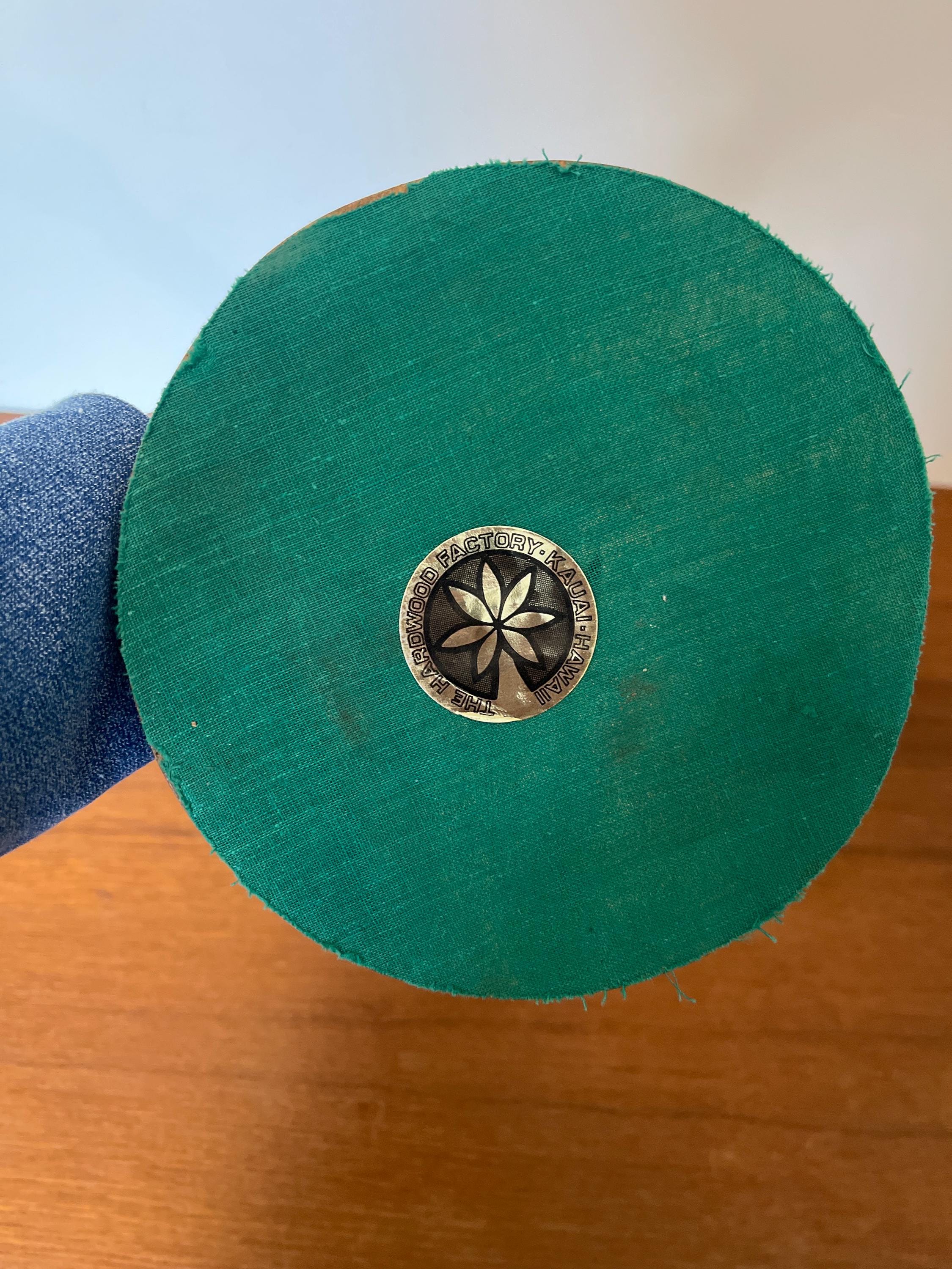 ティキ パイナップル レイジースーザン：ハワイ製、彫刻入り木製3段