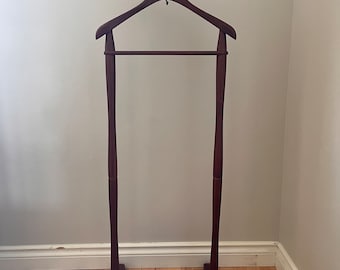 Vintage Valet Stand -  Najico Japan - Gentleman&#39;s Butler - Silent Butler - Clothes Hanger - Dress Boy