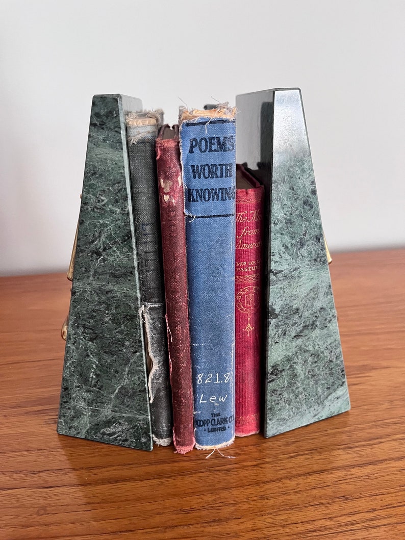 Green Marble and Brass Scale of Justice Bookends Lawyer Etsy