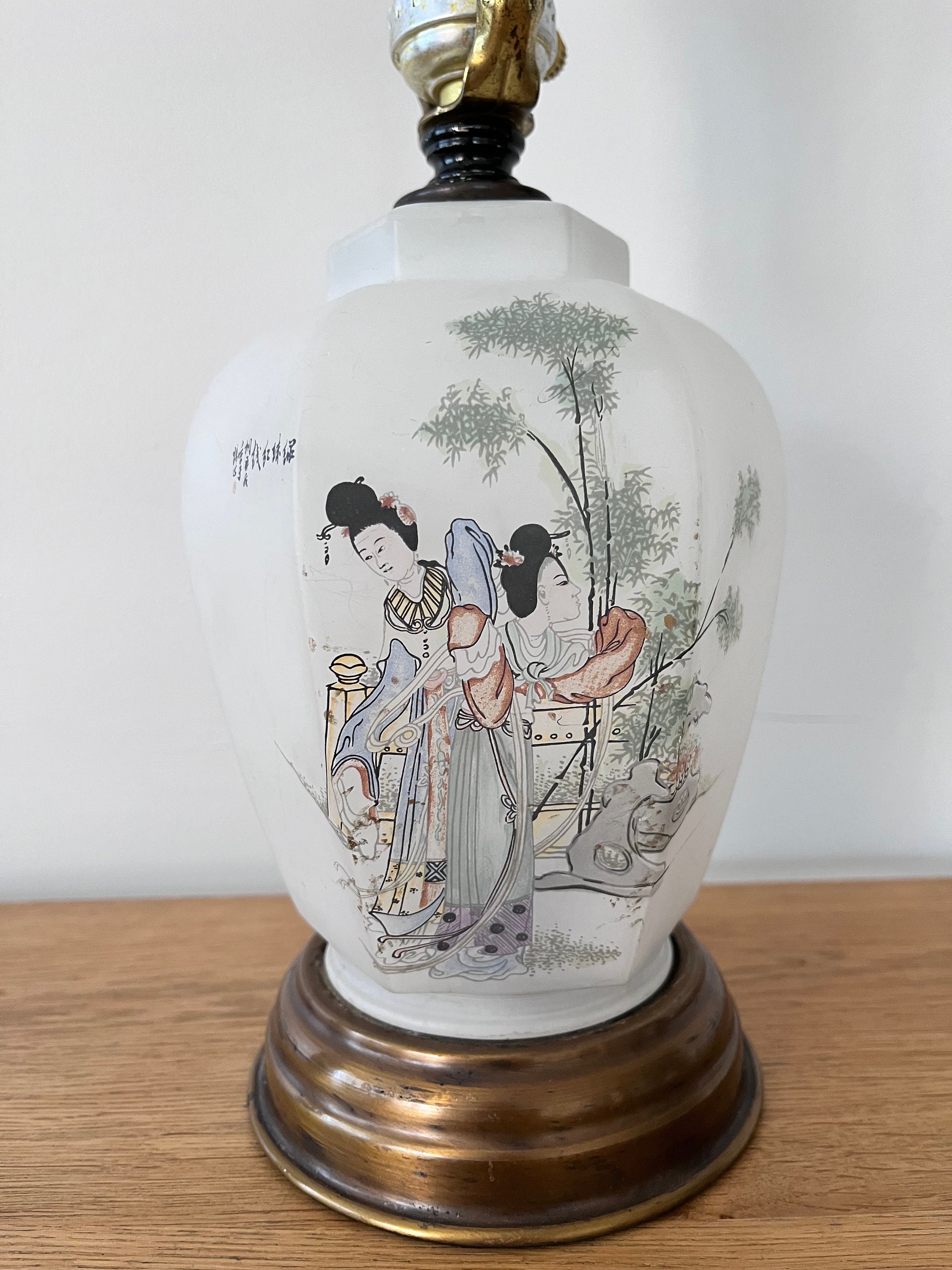 Clear glass 2024 ginger jar lamps