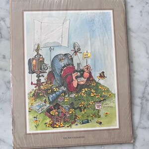 Vintage “The Photographer” Art print by Gary Patterson 14” X 11” 1980s
