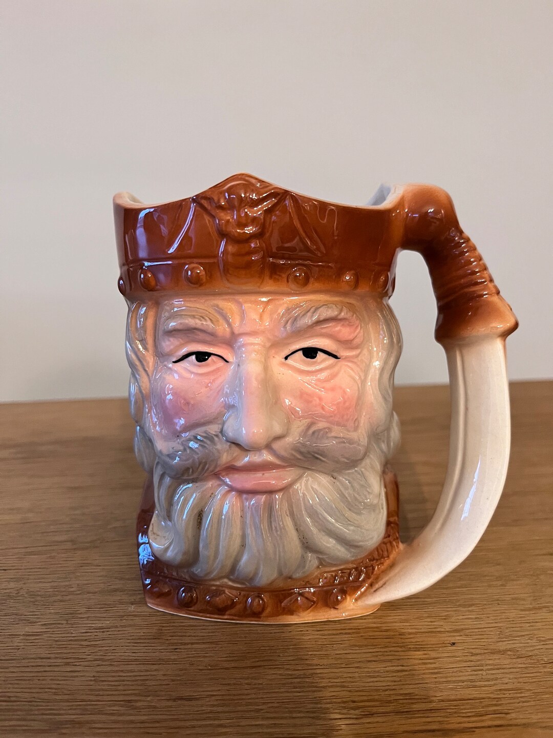 Toby Handle Vintage King Arthur Toby Jug: Sword Handle, Bee Crown - Made in Japan ...