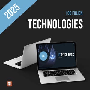 Modernes PowerPoint Template , IT Pitchdeck, Business Präsentation, editierbare Präsentationsvorlage