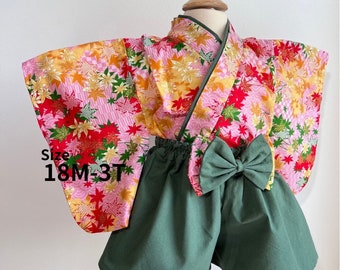 kimono costume for kids. 子ども 着物 ベビー袴/ Made in the U.S. by Japanese sewing craftsmen.    / Japan kimono kids