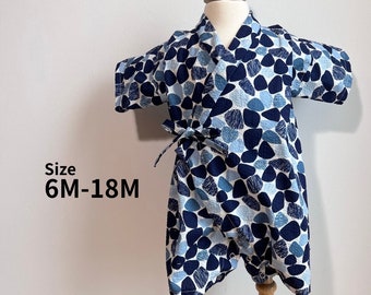 casual kimono for baby. 子ども 甚平 着物 / Made in the U.S. by Japanese sewing craftsmen.   / Japan kimono kids