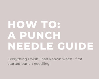 Punch Needle-handledning - bilunderlägg och muggmattor