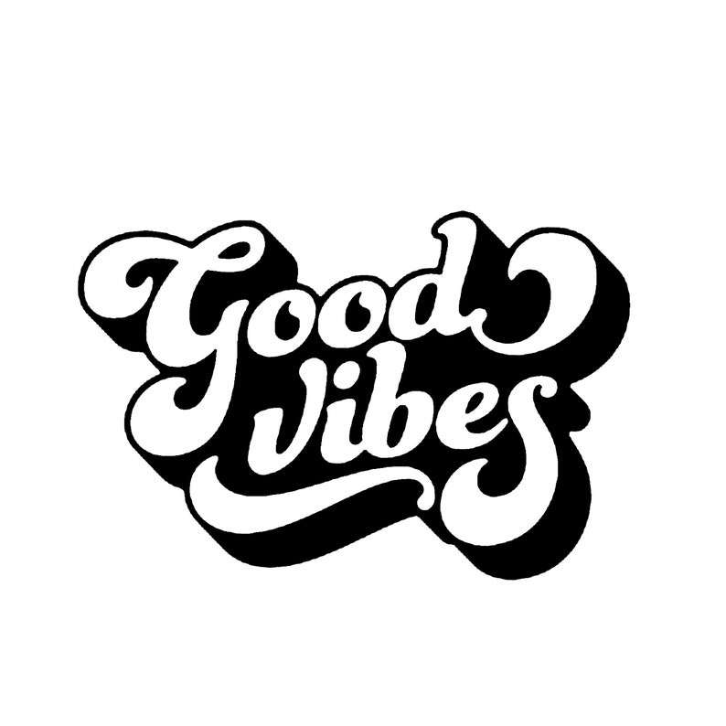 Good Vibes Logo Vinyl Decal Sticker - Etsy Australia
