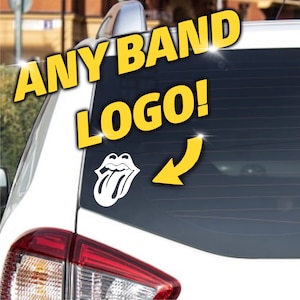 Choose ANY BAND LOGO! Custom Made-To-Order Vinyl Decal Sticker | Read Item Description!