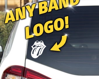 Choose ANY BAND LOGO! Custom Made-To-Order Vinyl Decal Sticker | Read Item Description!