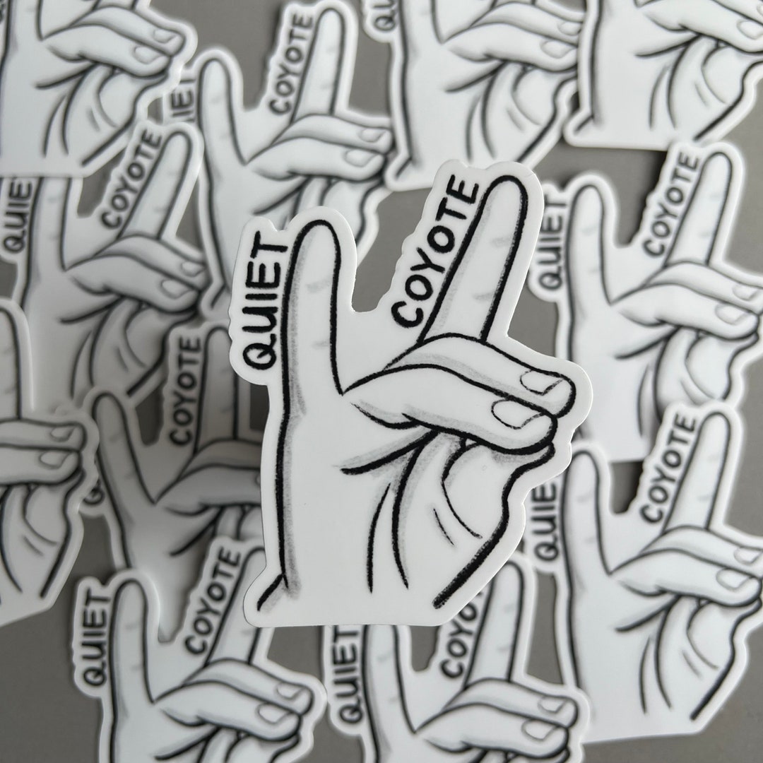 SOUL quiet Coyote Hand Sticker Waterproof Die Cut Sticker Etsy
