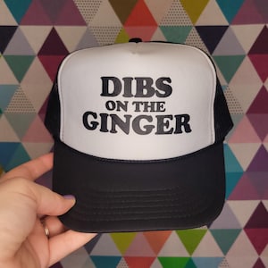 Dibs On The Ginger Trucker Hat: Funny St. Patrick's Day Baseball Cap