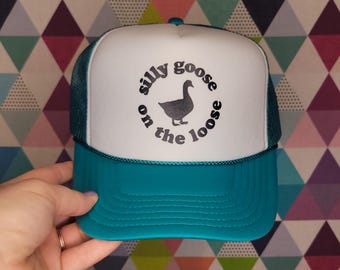 Silly Goose Trucker Hat: Custom Novelty Baseball Cap