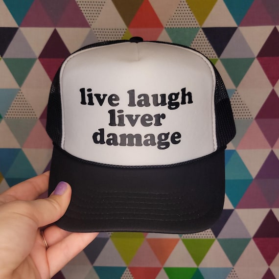 Funny I Heart Love Cocktail Trucker Hat - Humor Gag Gift Baseball Cap For Men & Women