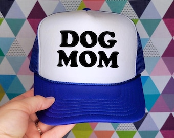 Dog Mom Trucker Hat: Custom Baseball Cap, Gift for Dog Lover