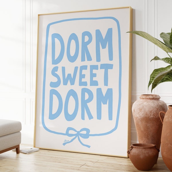 Light Blue Wall Prints for Dorm - Etsy