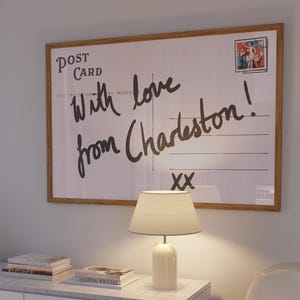 Charleston Wandkunst, horizontale Kunst über dem Bett, schmale Wand, trendige Wandkunst, Postkartendruck, Retro Vintage Charleston-Druck