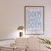 Dorm Sweet Dorm, Light Blue Dorm Room Decor, Coastal Wall Art, Dorm ...
