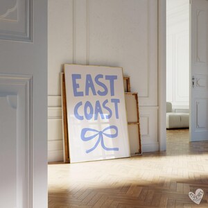 East Coast print, Beachy wall art, Coastal granddaughter, Coastal cowgirl prints, Maine print, Cape Cod, Coastal dorm room, Coconut girl image 3
