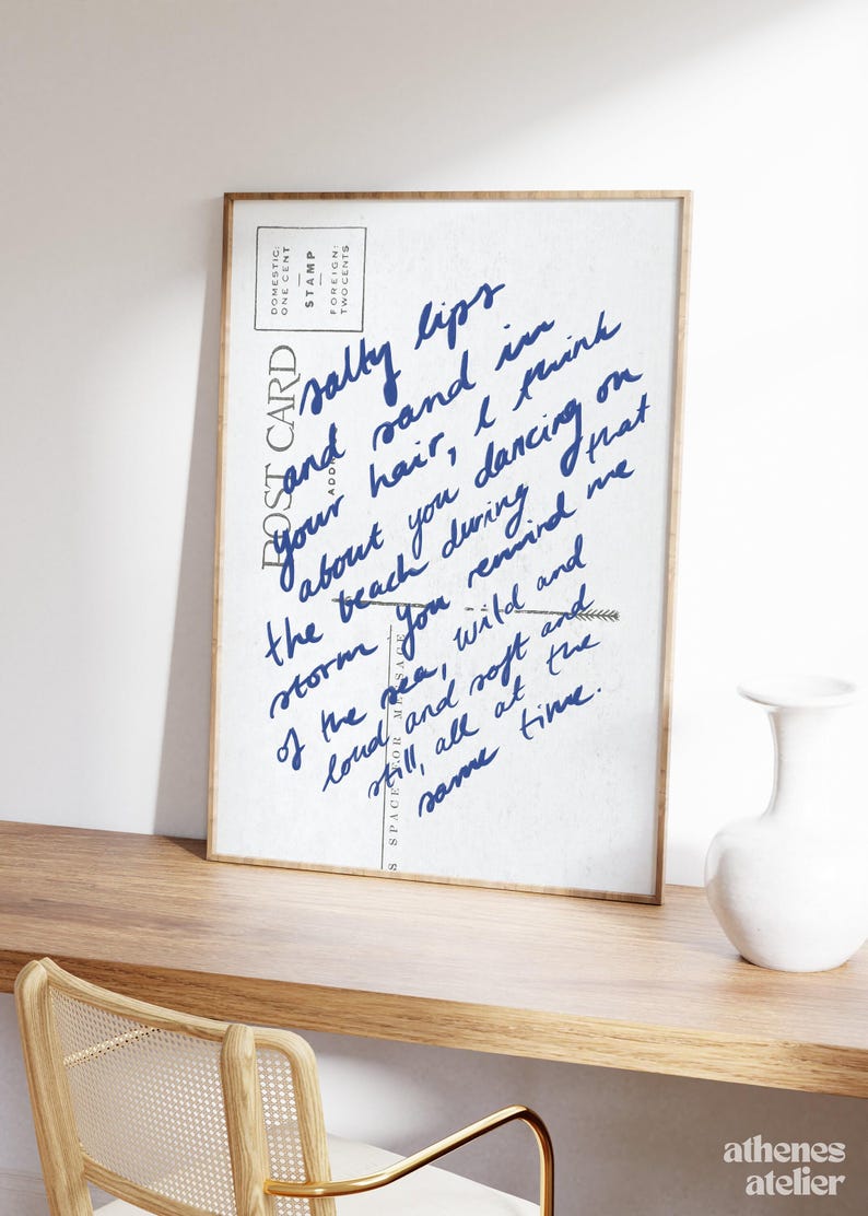 Coastal Love Letter | Coastal granddaughter, Coastal aesthetic art coastal grandma wall prints, Ocean aesthetic prints, Coastal cowgirl, image 3