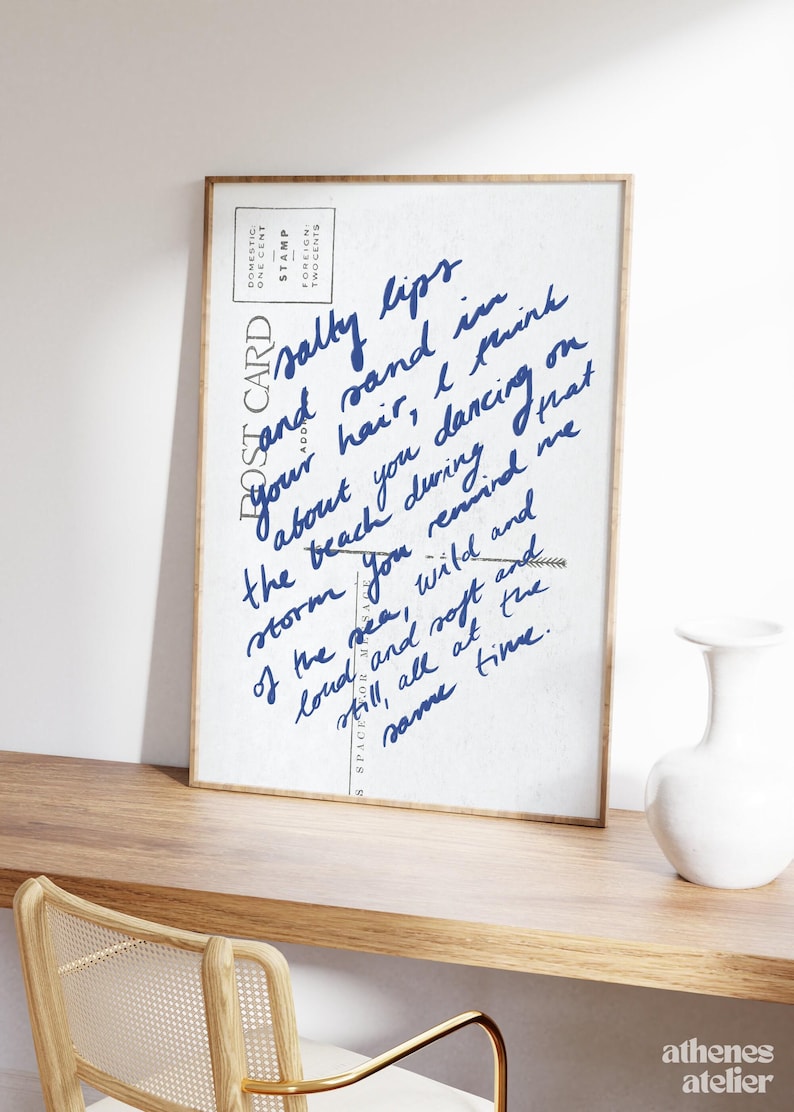 Coastal Love Letter | Coastal granddaughter, Coastal aesthetic art coastal grandma wall prints, Ocean aesthetic prints, Coastal cowgirl, image 4