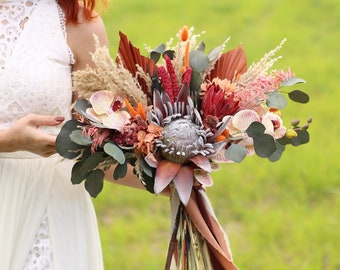 Bridal bouquet, bridal accessories, wedding bouquet, wedding flower, bridal flower, boho bridal bouquet, dried bridal bouquet boho