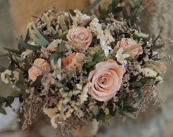 Bridal bouquet, Boho Bouquet, bridal accessories, wedding bouquet, boho bridal bouquet, wedding flower, bridal flower, dried bridal bouquet