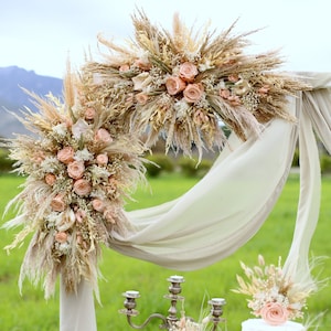Salmon Arch Flower, accessori per matrimonio, arco nuziale, fiori per matrimonio, fiori per sposa, arco boho, bouquet da sposa, decorazioni per matrimonio