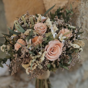 Brautstrauß, Boho Bouquet, Braut-Accessoires, Hochzeitsstrauß, Boho Brautstrauß, Hochzeitsblume, Brautblume, getrockneter Brautstrauß