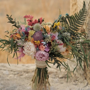 Dried Wedding bouquet Bridal Dried bouquet wedding flower dry bridal flower bouquet boho bridal bouquet Summer Bouquet Spring Boho Bouquet