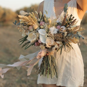 Brautstrauß, Braut Accessoires, Hochzeitsstrauß, Hochzeitsblume, Boho Brautstrauß, getrockneter Brautstrauß, Hochzeit Accessoires