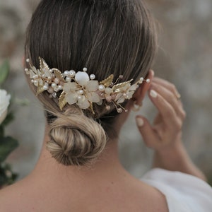 Bridal Comb, Wedding Comb, Bridal Hair Piece,Cleopatra Headpiece, Bridal Tiara, Boho Crown, Wedding Hair Comb, Bridal Accessory, Summer Comb image 5