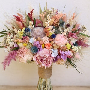 Dried bouquet dry flower wedding boho bouquet spring wedding bouquet dried bridal flower bouquet boho bridal shower bouquet summer bouquet