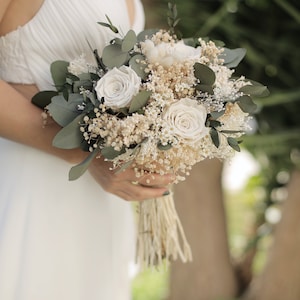 White Boutonnière, %100 Dried Boutonniere, Preserved Rose, Ivory Boutonnière, Boutonniere, Groom Boutonniere, Boho Boutonniere, Buttonhole image 8