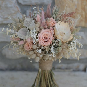 Dried bouquet Bridal bouquet bridal accessories wedding dry flower bouquet wedding bridal flower boho bridal bouquet dried bridal bouquet