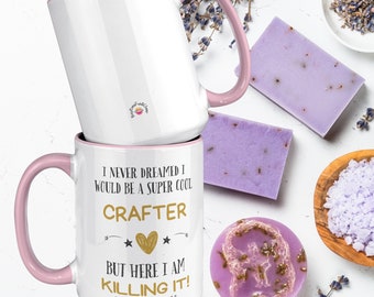 Super Cool Crafter 15oz Fun and Cheer Crafter Mug!  Great all-occasion gift for friends and family, and maybe You TOO!