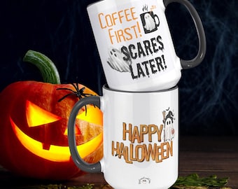 Sleepy Ghost Mug Funny Halloween Mug Ghost Mug Ghost Coffee Mug Happy Halloween Mug Halloween Funny Mug