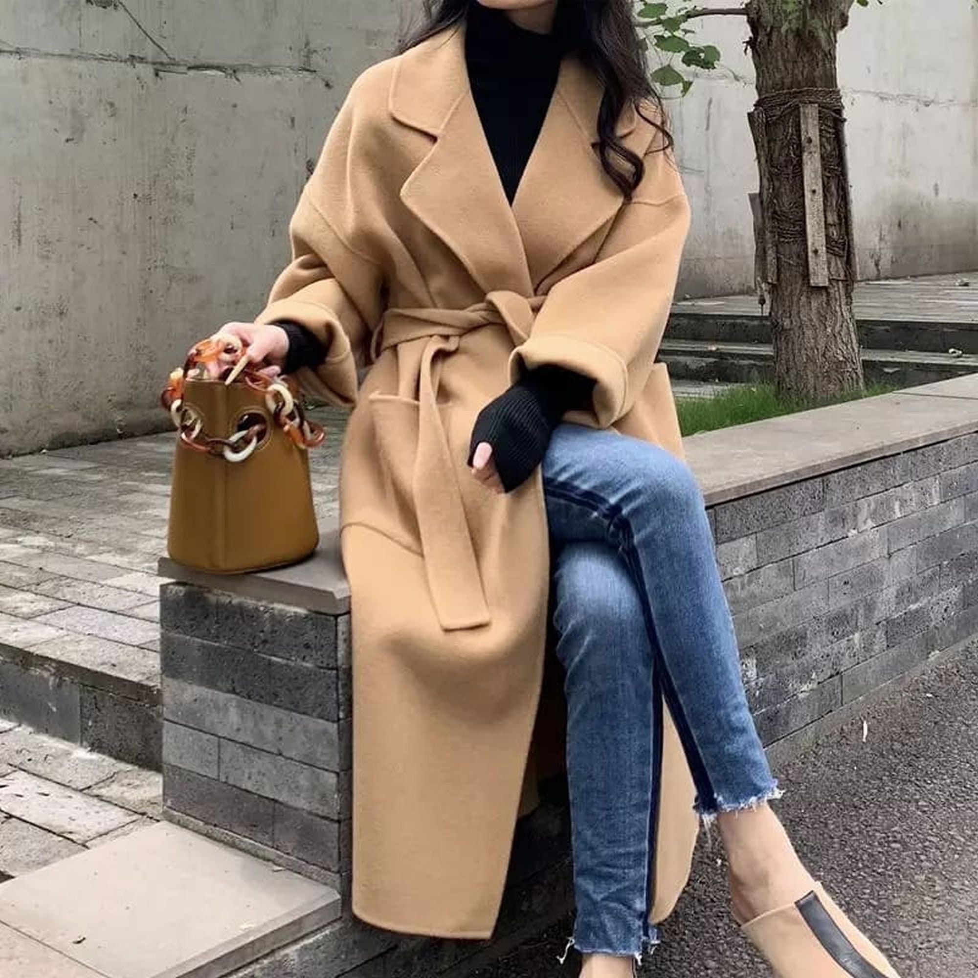 100 wool camel coat