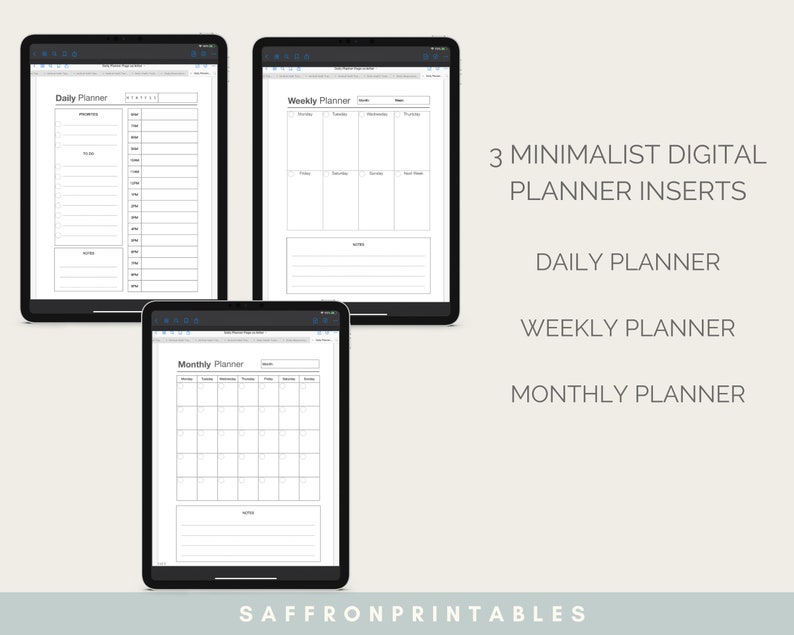 Goodnotes Planner Health and Wellness Inserts Bundle With 120 Etsy