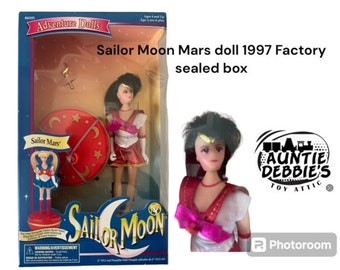 Poupée articulée Sailor Moon Mars 1997 15,2 cm (6 po.) Boîte scellée en usine ! Comprend un support pour girouette. Irwin Toys